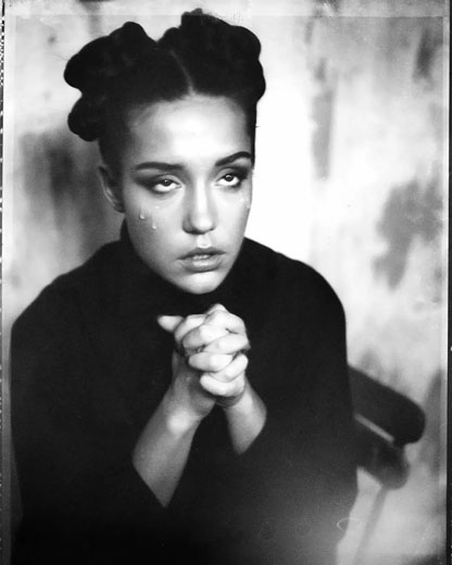 阿黛尔&middot;艾克阿切波洛斯黑白大片