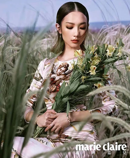 王君馨时尚杂志写真照片