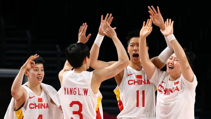 2021年东京奥运会,中国女篮在小组赛期间表现出色 图据IC photo
